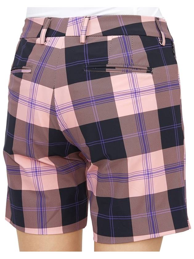 Women's Check Golf Shorts Pink - HYDROGEN - BALAAN 11
