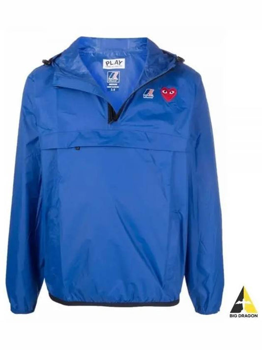 Play x Kway Le Bray 3 0 Hooded Jacket P1 J502 2 Blue - COMME DES GARCONS - BALAAN 2