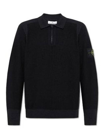 558A4 Stretch RWS Wool Half Zip Polo Knit 8115558A4 A0029 up - STONE ISLAND - BALAAN 2