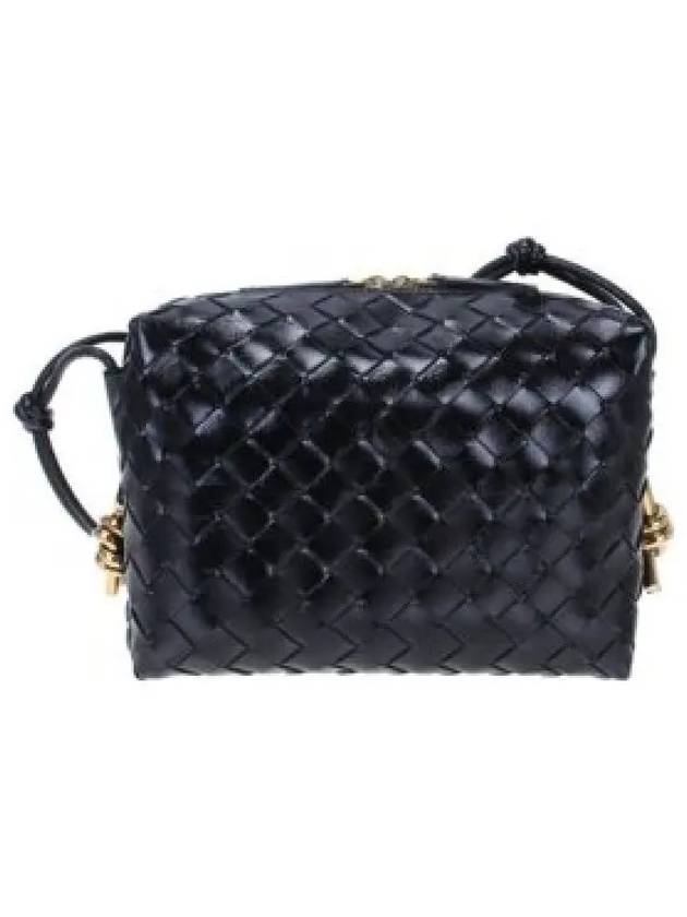 Intrecciato Small Leather Shoulder Bag Black - BOTTEGA VENETA - BALAAN 2