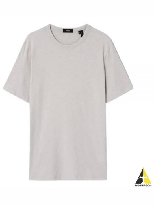 Men's Essential Cosmos Short Sleeve T-Shirt Beige - THEORY - BALAAN 2