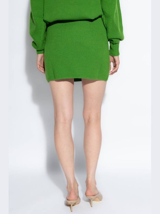 Sportmax Ribbed Skirt Teiera, Women's, Green - MAX MARA SPORTMAX - BALAAN 4