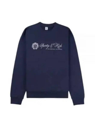 Classic Sweatshirt Navy CRAW2353NA 1133417 - SPORTY & RICH - BALAAN 1