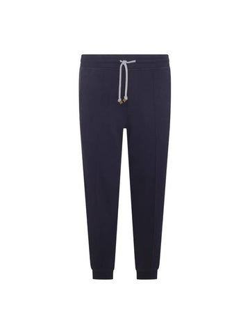 Men's Zipper Pocket Track Pants Navy - BRUNELLO CUCINELLI - BALAAN 1