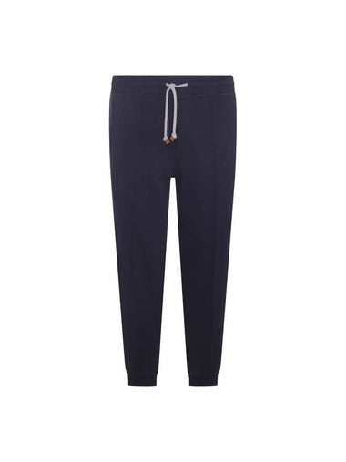 Men's Zipper Pocket Track Pants Navy - BRUNELLO CUCINELLI - BALAAN 1