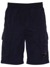 Chrome R Bermuda Shorts Navy - CP COMPANY - BALAAN 3