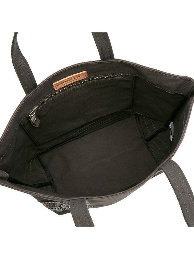 Canvas M Cabas Tote Bag Anthracite - VANESSA BRUNO - BALAAN 7