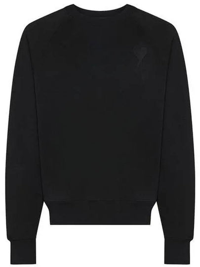 Big Heart Logo Sweatshirt Black - AMI - BALAAN 2