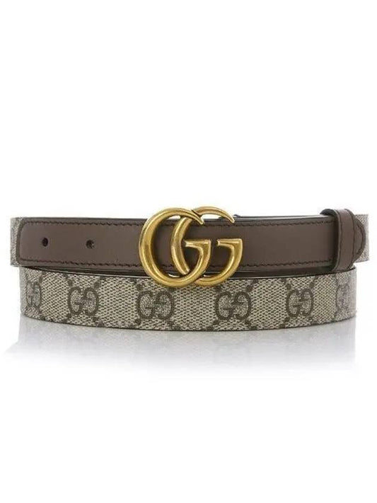 GG Marmont Thin Belt Beige - GUCCI - BALAAN 2