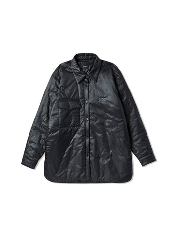 Glossy Padded Outer Shirts Black - VAEKCIE - BALAAN 1