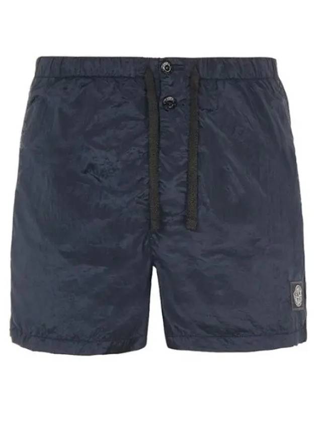 Men's Nylon Metal Swim Shorts Navy - STONE ISLAND - BALAAN 2