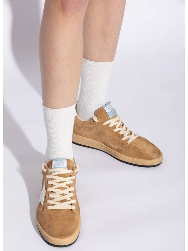 Ball Star Suede Low Top Sneakers Brown - GOLDEN GOOSE - BALAAN 3