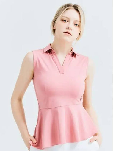 Golf Women s Sharing Point Sleeveless T Shirt Pink - HENRY STUART - BALAAN 1