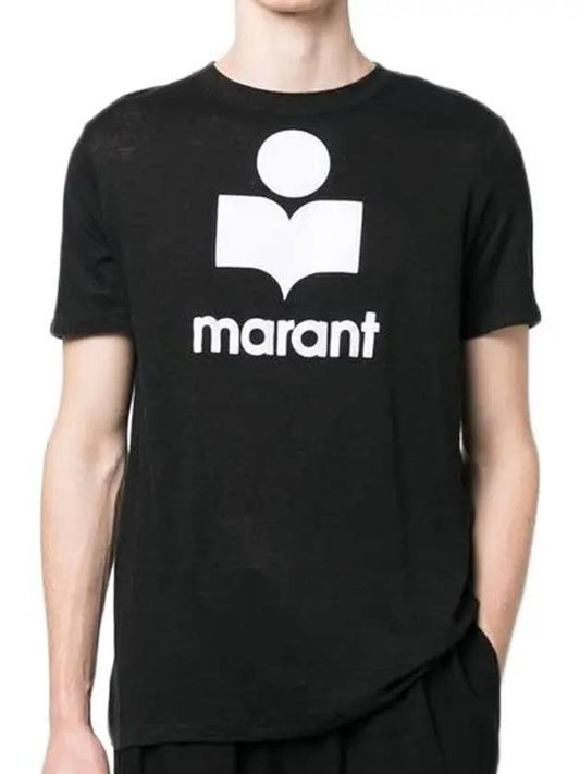 Isabel Marant  Men's KARMAN GB Karman Short Sleeve TShirt TS0045HA B1N22H 01BK - ISABEL MARANT ETOILE - BALAAN 1
