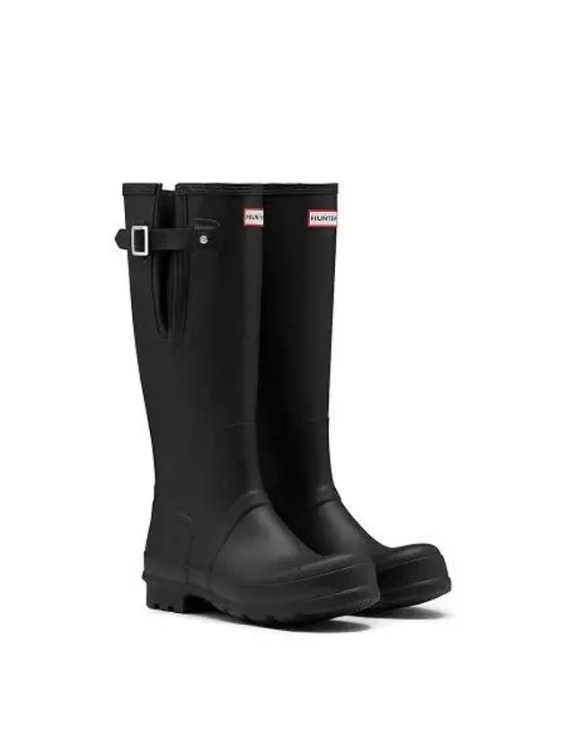 Tall Side Adjustable Wellington Long Rain Boots Black - HUNTER - BALAAN 2