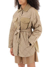 Women's Paprica Quilted Wool Jacket Camel - WEEKEND MAX MARA - BALAAN 4