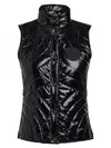 Women's Quilted Nylon Coated Merino Wool Line Snap Vest Black - G/FORE - BALAAN 2