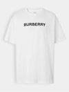 Logo Print Short Sleeve T-Shirt White - BURBERRY - BALAAN 2