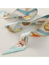 Funny Ice Cream Twilly Scarf Aqua - HERMES - BALAAN 4