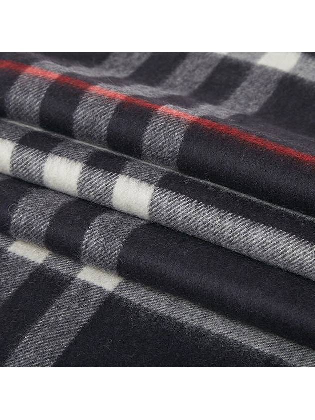 Classic Check Cashmere Scarf Grey - BURBERRY - BALAAN 5