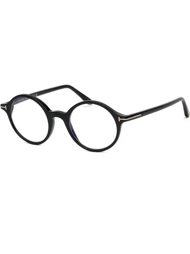 Blue light blocking glasses frame TF5834B 001 round horn rim eye protection - TOM FORD - BALAAN 8