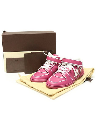 Louis Vuitton 814226 Pink Leather ACAPULCO Women s Sneakers 35 - LOUIS VUITTON - BALAAN 2