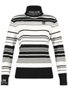 Women s Turtleneck Multi Stripe Long Sleeve Knit Shirt GQ4A634W - LUX GOLF - BALAAN 2