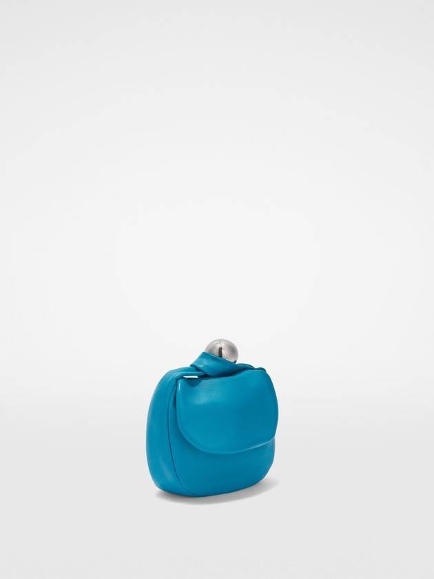 Sphere Blind Embossed Logo Calf Leather Tote Bag Blue - JIL SANDER - BALAAN 4