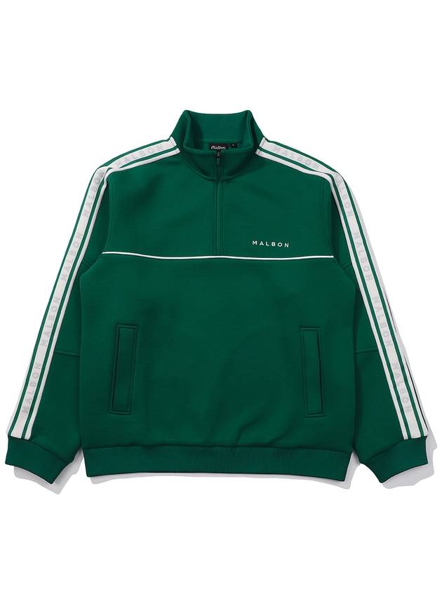 Airy zip up sweatshirt GREEN MAN - MALBON GOLF - BALAAN 1