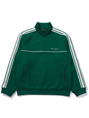 Airy zip up sweatshirt GREEN MAN - MALBON GOLF - BALAAN 1