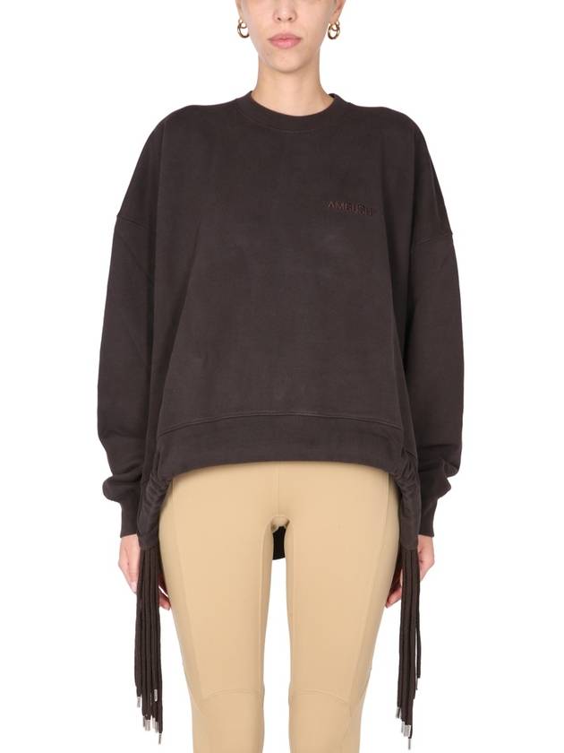 Women's Multi-Code String Sweatshirt Chocolate - AMBUSH - BALAAN 2