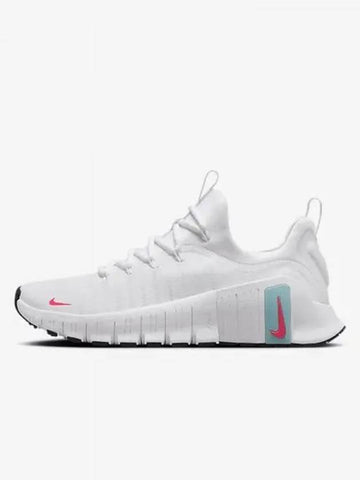 Free Metcon 6 Women s Sneakers White Denim Turquoise Black Hot Punch FJ7126 102 700110 - NIKE - BALAAN 1