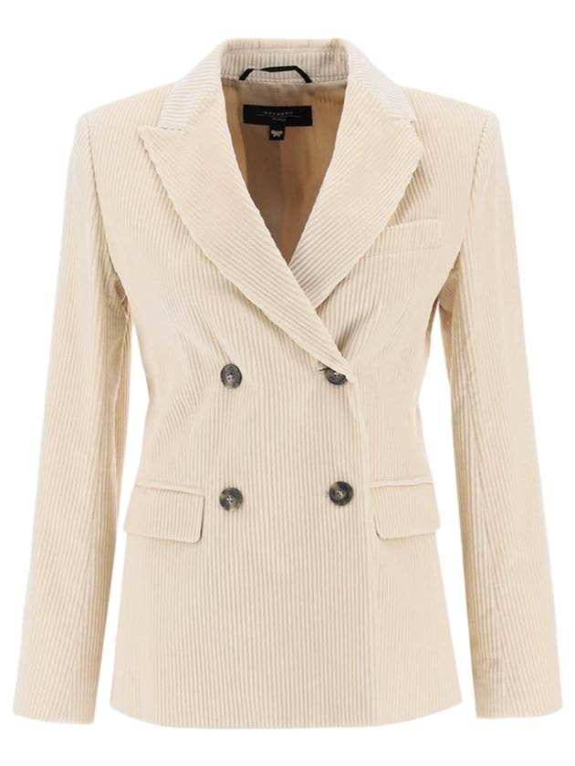 Katanga Cotton Velvet Jacket Butter - WEEKEND MAX MARA - BALAAN 1