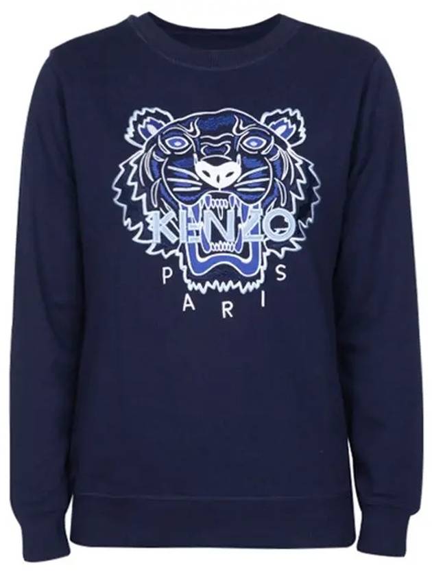 Tiger Logo Sweatshirt Navy K25702 - KENZO - BALAAN 6