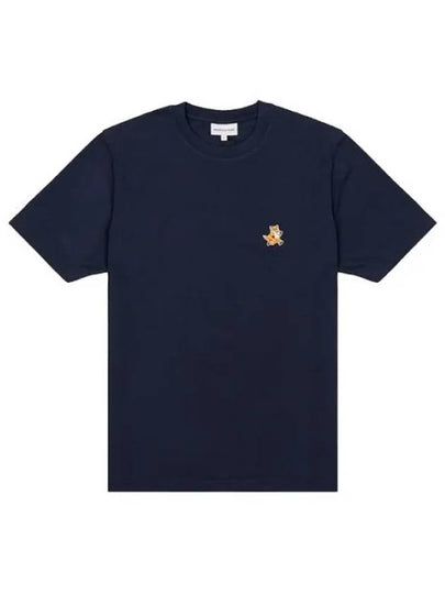 Speedy Fox Patch Comfort Short Sleeve T-Shirt Ink Blue - MAISON KITSUNE - BALAAN 2