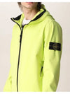 Wappen Patch Soft Shell Hooded Jacket Lemon - STONE ISLAND - BALAAN 5