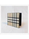 Coin Pocket Check Bicycle Wallet Brown - BURBERRY - BALAAN.