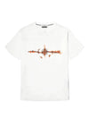 Graphic Lettering Back Logo Short Sleeve T-Shirt White - STONE ISLAND - BALAAN 1