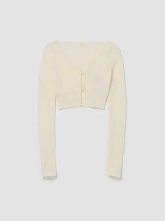 Le Alzou Cropped Cardigan White - JACQUEMUS - BALAAN 2