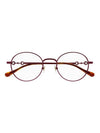 Eyewear Horsebit Temple Oval Frame Glasses Brown - GUCCI - BALAAN 1