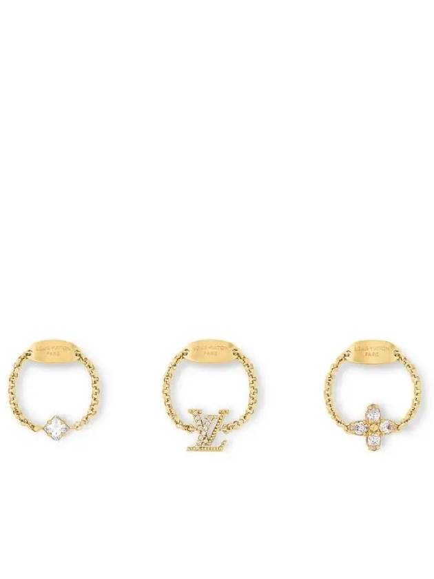 Lady LV Ring Set Gold - LOUIS VUITTON - BALAAN 3