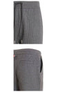 Men's Diagonal Stripe Waffle Track Pants Grey - THOM BROWNE - BALAAN 6