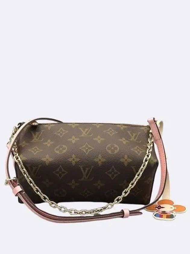 M11303 Rose Jasmine Pink Color Monogram Bloom Pouch Cross Strap - LOUIS VUITTON - BALAAN 2