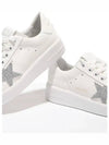 Pure Star Glitter Silver Low Top Sneakers White - GOLDEN GOOSE - BALAAN 7