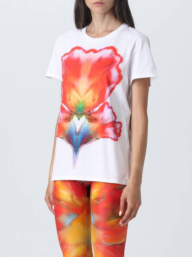 T-shirt Alexander McQueen in jersey con stampa a contrasto - ALEXANDER MCQUEEN - BALAAN 4