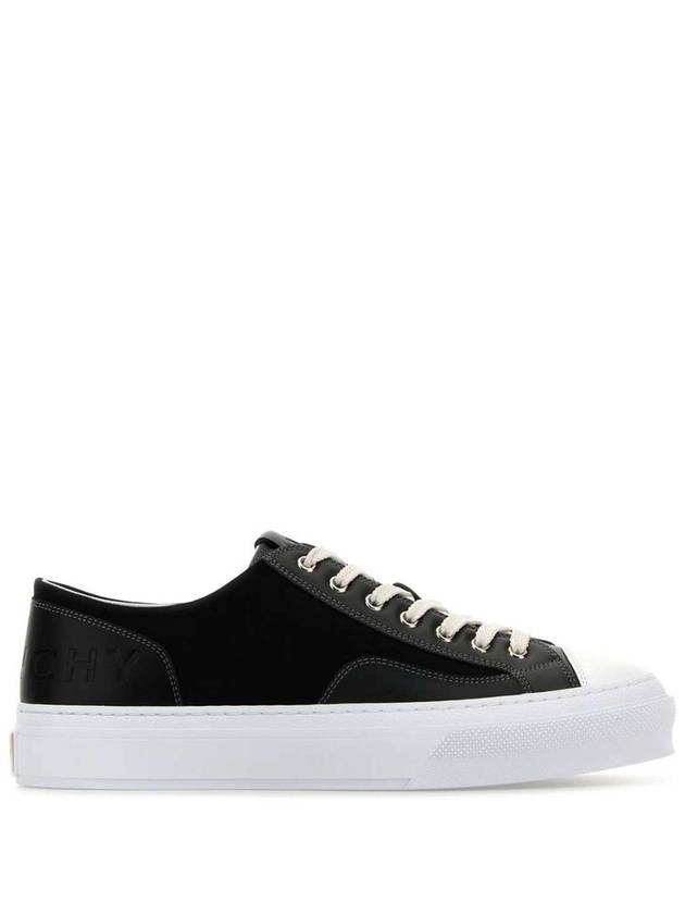 City Debossed Logo Low Top Sneakers Black - GIVENCHY - BALAAN 2