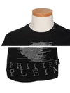 Ghost Skull Print Cotton Short Sleeve T-Shirt Black - PHILIPP PLEIN - BALAAN 5