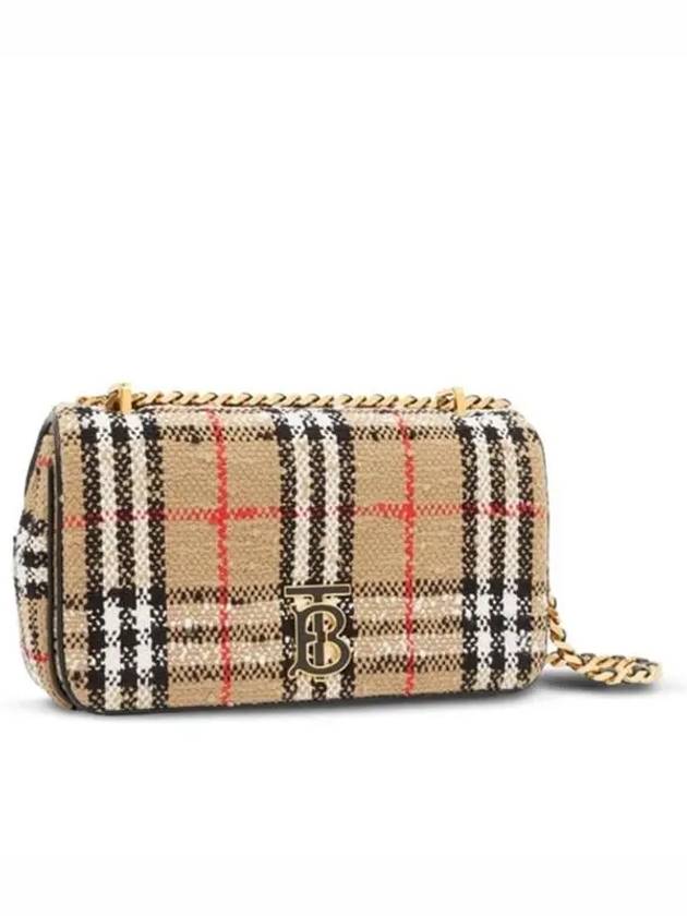 Boucle Lola Vintage Check Small Cross Bag Beige - BURBERRY - BALAAN 4