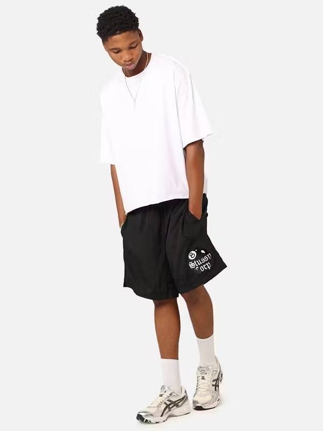 8 Ball Corp Nylon Shorts Black - STUSSY - BALAAN 3