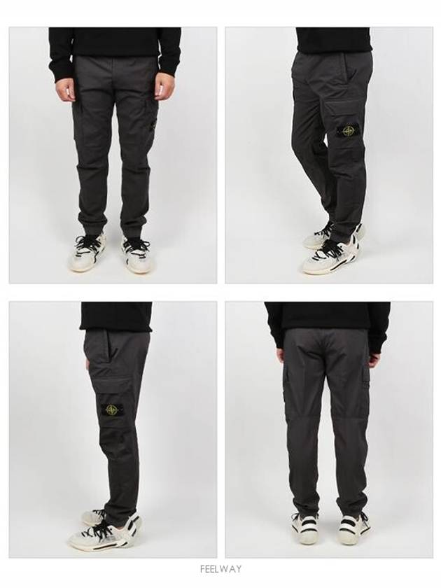 Wappen Patch Cargo Track Pants Grey - STONE ISLAND - BALAAN 3